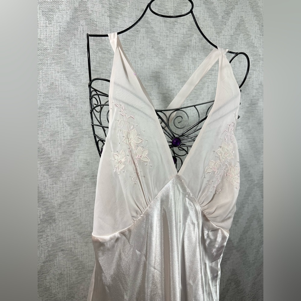 Alexandra Nicole light pink maxi slip dress size L - Picture 2 of 9